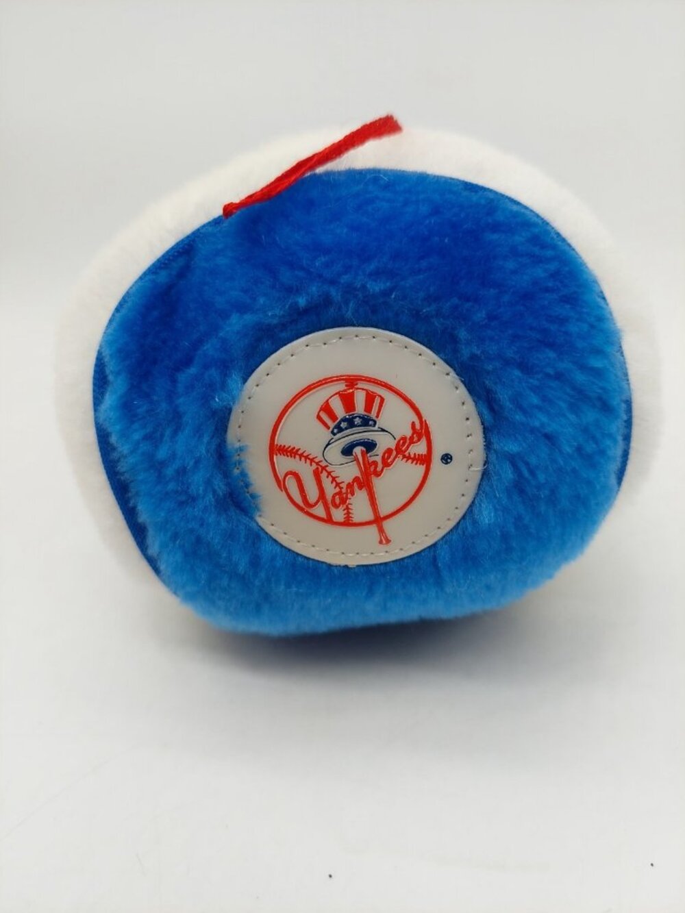New York Yankees Baseball Plush Plastic Hanging Vintage White Blue Nanco